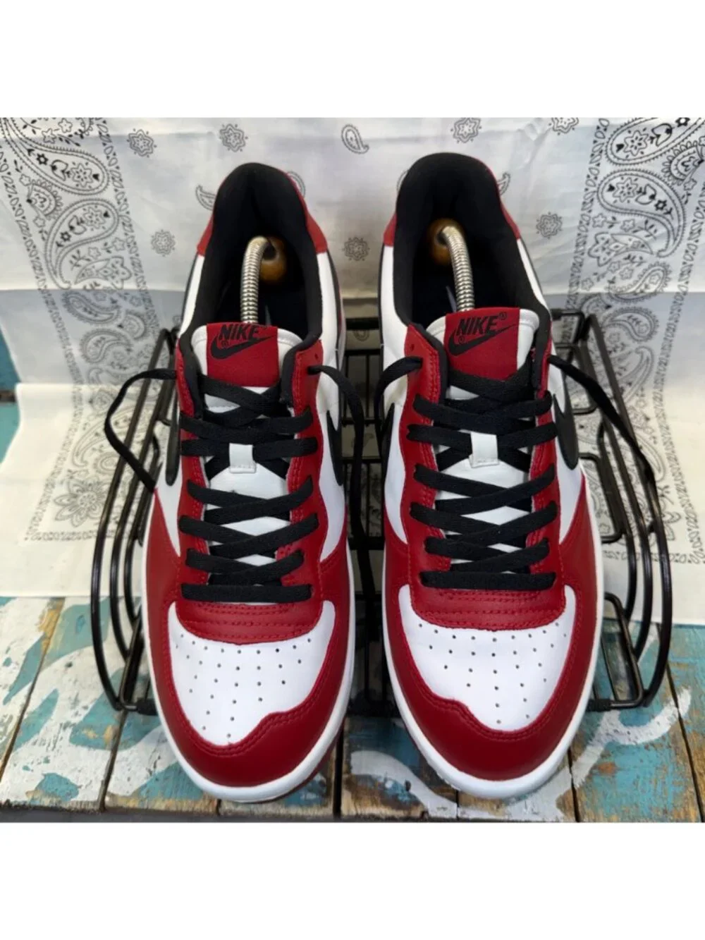 VTG 2003 Nike Ace 83 Chicago Bulls/Mcenroe Men 14 142083-105 Worm 1X